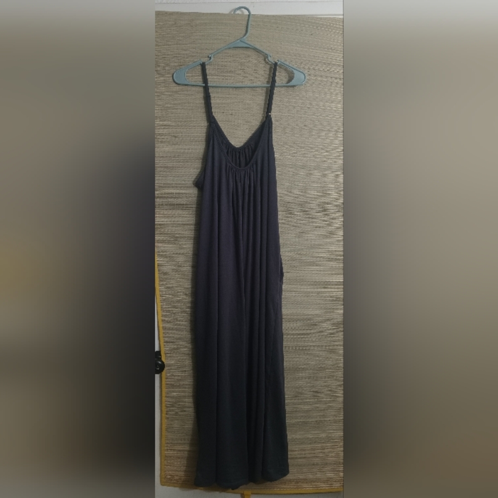 Elegant Wide Legged Romper, Pockets, Adjustable Straps, XXL, Gray,NWOT